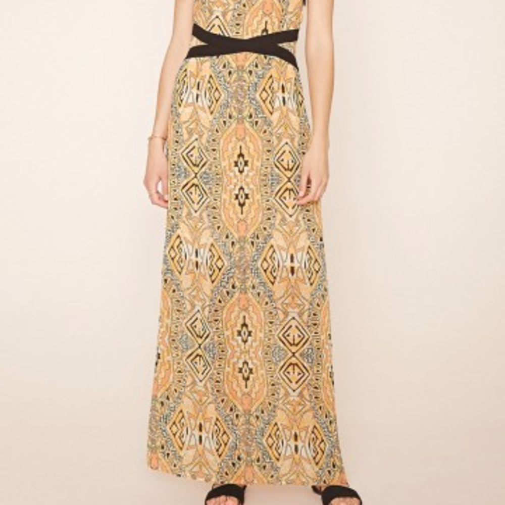 Southwestern Print Cutout Maxi Dress - Picture 3 of 7